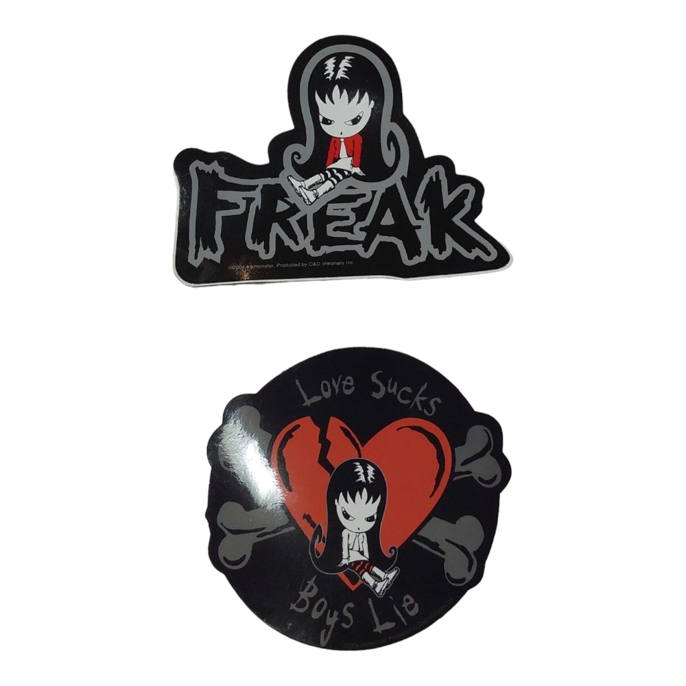 2 Emily Strange Stickers New